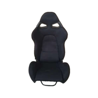 Sièges de voiture sur mesure en gros avec rails coulissants doubles et sièges de course en fibre de verre en tissu suédé noir réglables
