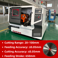 Machine à scier circulaire à grande vitesse pour la découpe des métaux CNC100, coupe maximale de 100 mm, machine à scier pour divers tuyaux et barres métalliques