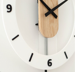 Wholesale Simple Modern <b>Silent</b> Swing <b>Clock</b> for Living Room Restaurant with Logo - Product Image 3