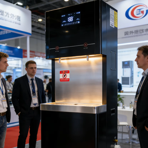 Distributeur d'eau potable OEM en acier inoxydable à osmose inverse, chaud et froid, pour espaces publics, avec commande tactile élégante - Product Image 1