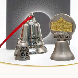 कारखाने कस्टम लेजर लोगो मुक्त नमूना छोटे मिश्र धातु की घंटी बिल्ली धातु दरवाजा पालतू जानवर सजावट के लिए बेल स्मृति चिन्ह धातु - Product Image 1