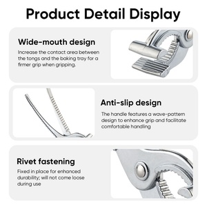 Wholesale Aluminum Anti-scald Holder <b>Clip</b> Heat Resistant Bowl Dish Plate Gripper <b>Tool</b> for Restaurant & Kitchen Cooking Safety - Product Image 3