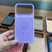 Coque de téléphone en silicone liquide JOYPORODO avec plaque arrière magnétique pour iPhone 17 Pro Max, coque de téléphone antichoc pour 17 Coque Telephone