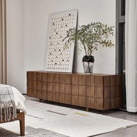 Meuble TV de salon avec rangement à l'intérieur Meubles en bois massif
