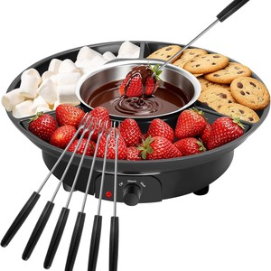 <span class=keywords><strong>Fontaine</strong></span> à <span class=keywords><strong>chocolat</strong></span> électrique en plastique pour fêtes, fondue au <span class=keywords><strong>chocolat</strong></span> et sauces, contrôle de température réglable, usage domestique - Product Image 3