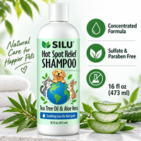 Shampoo pour animaux de compagnie SILU Private Label pour chiens et chats, huile d'arbre à thé, aloe vera, shampooing concentré pour chiens, toilettage des animaux, OEM ODM en gros