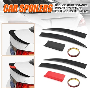 3pcs Universal Black ABS Tail Wing Spoiler Adjustable 115-125CM <b>Car</b> Rear Trunk Spoiler Lip for Most <b>Car</b> Models - Product Image 5