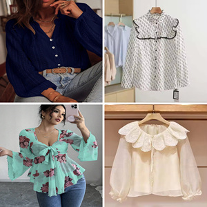 Camicie in <span class=keywords><strong>Lino</strong></span> da <span class=keywords><strong>Donna</strong></span> all'Ingrosso Stile High Street con Colletto Rovesciato Traspiranti e Assorbenti, Vestibilità Slim con Bottoni, Ideali per il Pendolarismo - Product Image 6
