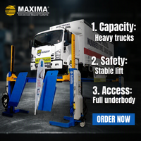 MAXIMA CE - Élévateur hydraulique mobile câblé pour véhicules - Colonne de levage pour camions - Élévateur pour véhicules utilitaires lourds - 8,5T/colonne