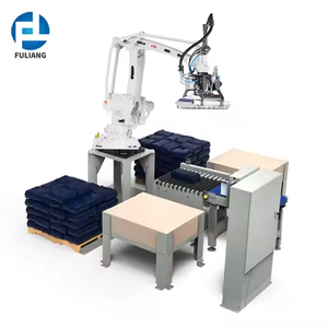 Palettiseur robotique industriel pour granulés de bois, empileur de sacs de 35-50 kg avec pince amortissante, machine de palettisation - Product Image 3