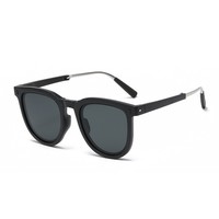 Lunettes de Soleil Pliables Rétro Unisexe TR90 à Verres Dégradés avec Étui, Protection UV400, Vente en Gros