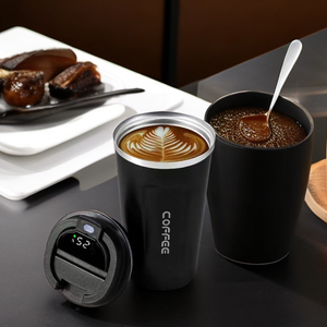 Termos de Acero Inoxidable de Alta Calidad Libres de BPA, Botella de Agua Inteligente con Tapa con Indicador de Temperatura LED, Botellas y Tazas Inteligentes para Agua Caliente al por Mayor - Product Image 2