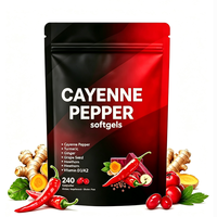 Complément Alimentaire OEM 12-en-1 Poivre de Cayenne en Gélules Molles 3000mg avec Curcuma, Betterave & Vitamine D3+K2