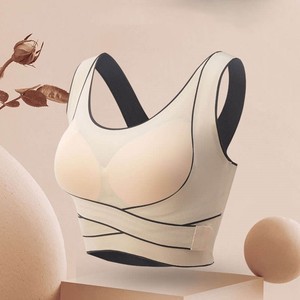 Boucle avant Belle dos sans couture <span class=keywords><strong>grande</strong></span> <span class=keywords><strong>taille</strong></span> sous-vêtements femmes mince <span class=keywords><strong>soutien</strong></span>-<span class=keywords><strong>gorge</strong></span> sans anneau en acier froncé sport gilet réglable <span class=keywords><strong>soutien</strong></span>-<span class=keywords><strong>gorge</strong></span> - Product Image 2