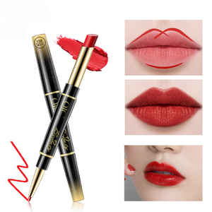 Matita per labbra con rossetto a doppia estremità impermeabile e non facile da dip the cup rotating hook line trucco per labbra - Product Image 2