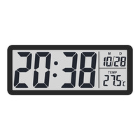Nouvelle horloge murale multifonctionnelle murale et montée sur table Température Date Semaine Affichage Grandes horloges numériques