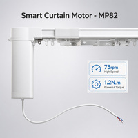 Abrecortinas Inteligente para Hogar con IoT MP82m-1.2 1.2Nm MJ Mesh 2.0, Activación por Voz para Barra de Cortina Motorizada, Suministro al por Mayor de Fábrica