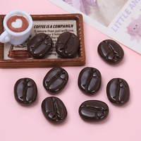 Kit de Bricolage Créatif pour Jouets Miniatures en Forme de Grains de Café, Breloques Cabochons en Résine, Petites Décorations