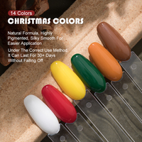 Vente chaude Noël Gel Vernis À Ongles Rouge Vert Semi Permanent Vernis Hybride Nail Art Conception Soak Off UV LED Gel