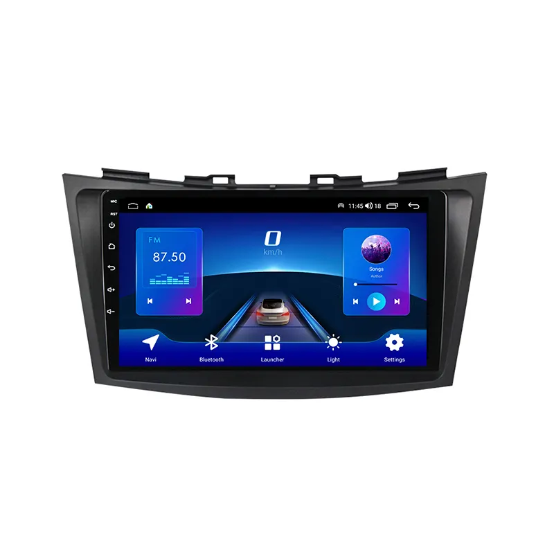 Système d'autoradio 2 Din Android Carplay pour Suzuki Swift 2011-2015 Unité principale stéréo DVD multimédia Navigation GPS Lecteur de voiture