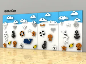 Grosir gym rumah dalam ruangan memanjat bantalan dinding untuk tempat bermain anak-anak