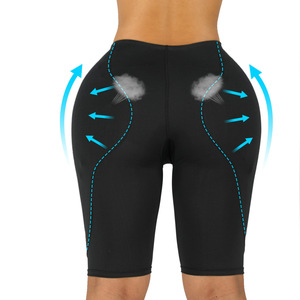 Women's <b>Hip</b> Enhancing Butt Lifting Shaping Pants Plus Size With <b>Pads</b> Dark Skin Color Polyester Fabric - Product Image 2