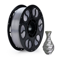 Filament d'imprimante 3D PLA, multicolores, soyeux, précision dimensionnelle +/- 0,03 mm, diamètre 1,75 mm, température d'impression 230°C, 1 kg