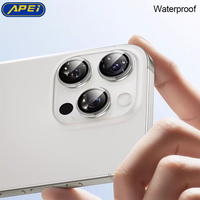 Protection d'objectif d'appareil photo en verre trempé anti-explosion HD 99% AR + AF pour iPhone 17/16/15/14/13/12 Pro Max, installation facile
