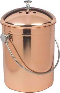 Đồng thép không gỉ 5L compost bin với nắp 1 Phụ tùng than lọc dụng cụ nhà bếp bao gồm Thùng rác cho thuận tiện lưu trữ - Product Image 3