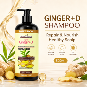 Luxus Super Ingwer + D Reines Kollagen Haarpflege-Set 4 in 1 Reparierendes Shampoo Conditioner Maske und Ätherisches Öl Set - Product Image 3