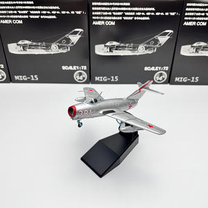 Modèle statique en plastique de chasseur rouge MiG <span class=keywords><strong>MIG15</strong></span> coréen soviétique à l'échelle 1/72, jouets de Noël en gros - Product Image 1
