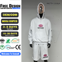 Ensemble sweat-shirt et short surdimensionné MS843, écologique, avec impression de logo personnalisé, décontracté, streetwear, sport, tenue de sport