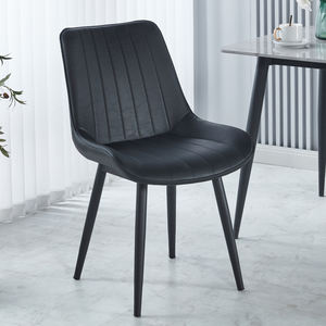 Giữa Thế Kỷ phong cách Đồ nội thất nhà hiện đại nhung bọc Ghế ăn với chân kim loại - Product Image 5