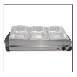China Product for Sale Commercial Large 3-station <strong>Buffet</strong> <strong>Server</strong> and Food Warmer - Product Image 1