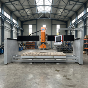 Máquina de Corte de Piedra con Sierra de Puente CNC de 5 Ejes de Alta Precisión con Mesa Giratoria Inclinable - Product Image 1