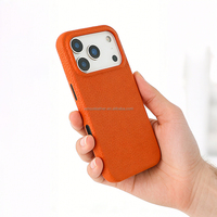 Étui de luxe en cuir véritable Litchi pour iPhone 17 18 Pro Max Series, coque antichoc en cuir de vachette pleine fleur