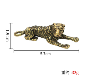 Chinese Fengshui Desk Decoration Bronze <strong>Ornaments</strong> Horse Tiger Small <strong>Antique</strong> Animal Brass <strong>Ornaments</strong> - Product Image 6