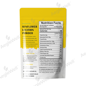MOQ rendah organik ODM & OEM kualitas tinggi bunga matahari lesitin bubuk rasa jenis kedelai & bunga matahari zat aditif makanan - Product Image 2