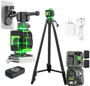 Niveau laser 16 lignes à faisceau vert, <span class=keywords><strong>auto</strong></span>-<span class=keywords><strong>nivelant</strong></span> 3D, rotatif automatique, pour la construction, les projets industriels et le bricolage - Product Image 1