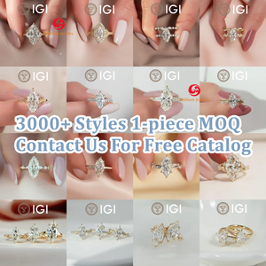 <span class=keywords><strong>Bague</strong></span> <span class=keywords><strong>de</strong></span> fiançailles et <span class=keywords><strong>de</strong></span> mariage personnalisée <span class=keywords><strong>de</strong></span> luxe en or blanc, rose ou jaune massif 14k 18k avec diamant <span class=keywords><strong>de</strong></span> laboratoire certifié IGI pour femme - Product Image 5