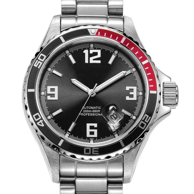 High Quality Orologio Uomo Mechanical Watches Stainless Steel Band Quartz Watch Relogio Masculino Men Diver Watch Automatic