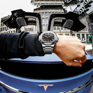 Ensemble de montres pour hommes, étanches, mécaniques, de luxe, en acier inoxydable, de haute qualité, sportives, personnalisées, pour affaires, fournisseur en gros - Product Image 5