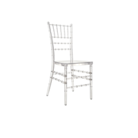 Chaise de salle à manger ergonomique moderne en plastique avec design empilable et imperméable pour restaurants et cafés