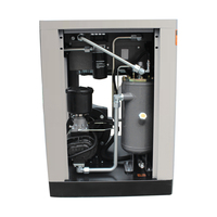 Compresseur d'air à vis lubrifié Never Go Flat ultra silencieux à 2 étages, réservoir de 50/80 gallons, 70/90 CFM, 5000 PSI, avec moteur 220V