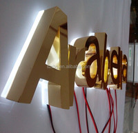 Enseigne lumineuse personnalisée pour salon de beauté, signalétique éclairée, logo mural 3D lumineux, logo métallique 3D découpé au laser