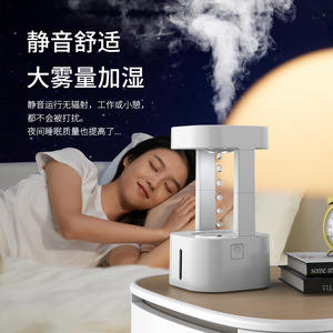 เครื่องทำความชื้นอัลตราโซนิกพร้อมไฟ LED เปลี่ยนสีได้ รีโมทคอนโทรล ฟังก์ชั่นอโรมาเธอราพีแบบพกพาบนโต๊ะ ทำงานเงียบ - Product Image 1