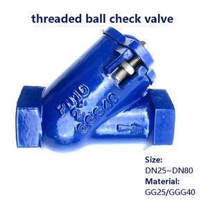 <span class=keywords><strong>GG25</strong></span>/GGG40 клапан из ковкого железа с резьбовой шаровой обратный клапан - Product Image 2