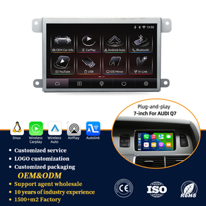 Radio Multimedia para Auto de 7 Pulgadas con Sistema Linux, CarPlay Inalámbrico, Android Auto sin Codificación, Pantalla para Auto para <span class=keywords><strong>Audi</strong></span> Q7 A6 2006 - 2013 - Product Image 1