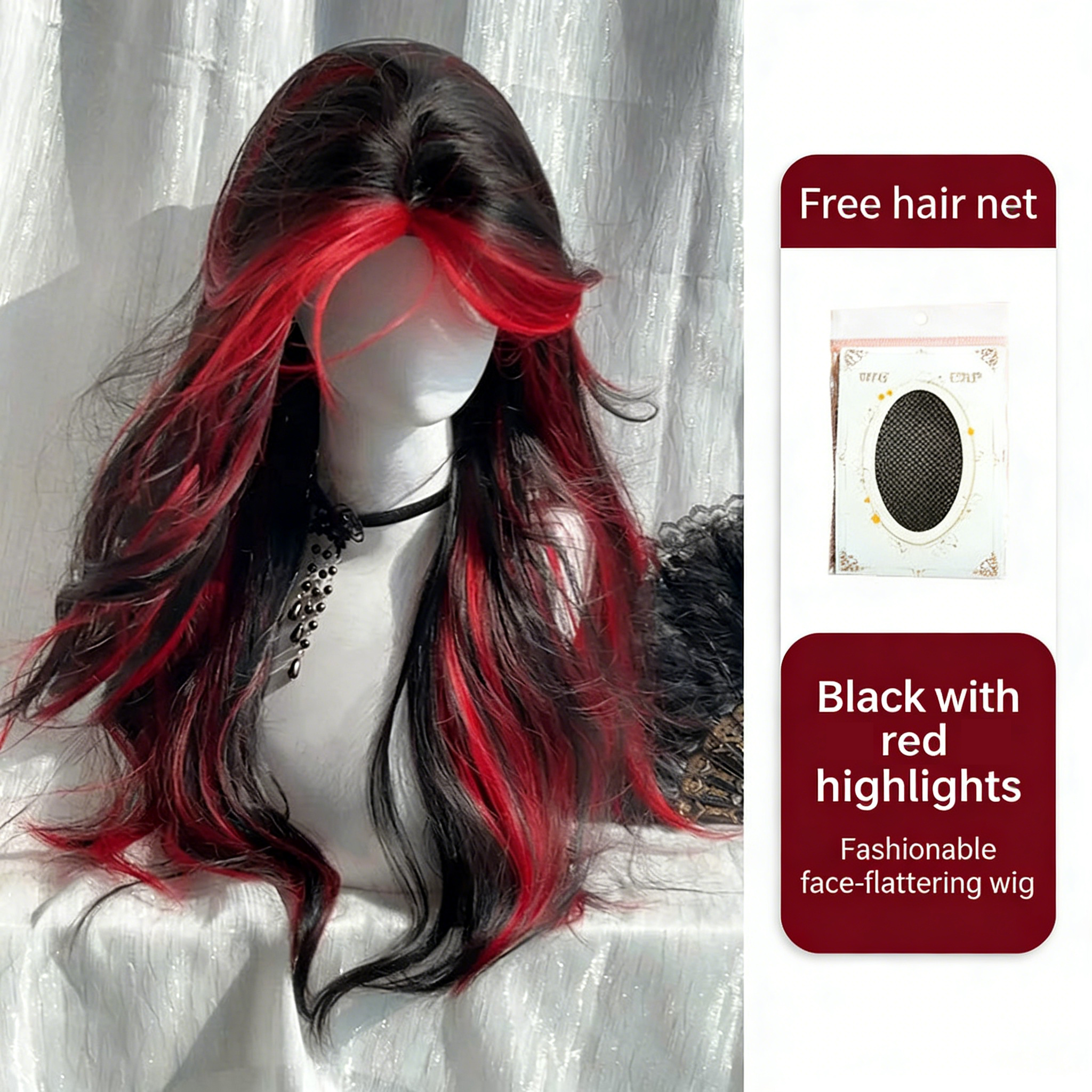 Black and red mixed color
