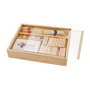 4 JEUX COMBINÉS DANS UN BOÎTIER EN BOIS - Product Image 1